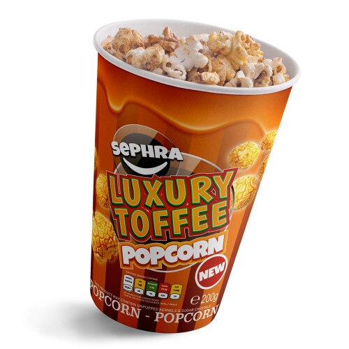Retail Popcorn Case of 24 x 200g Toffee